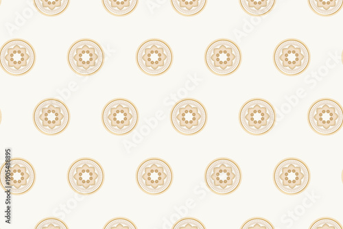 Regal medallion grids crafted with golden line precision for luxury prints.