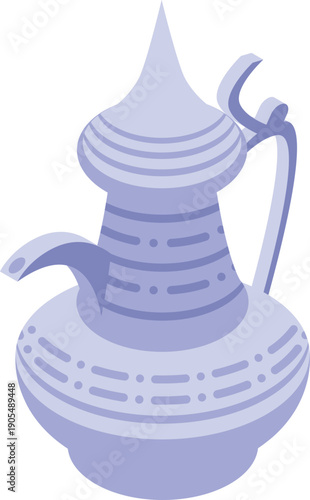 Arabian dallah coffee pot representing hospitality and tradition in middle eastern culture