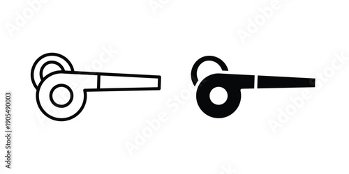 Leaf blower icons in different styles. Simple icon design