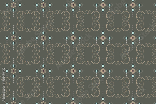 A structured border grid perfect for regal wrapping and branding.