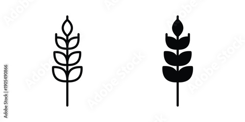 Malt icons in different styles. Simple icon design