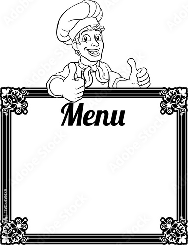 A chef cook or baker man ca...