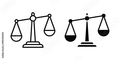 Moral icons in different styles. Simple icon design