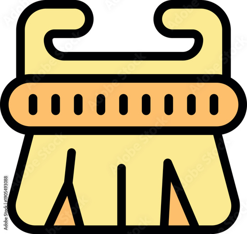 Cleaning brush with ergonomic handle ensures comfortable grip for efficient scrubbing and cleaning tasks