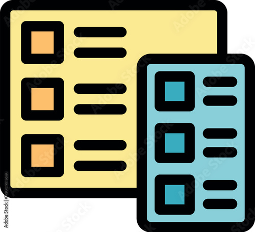 Online survey form with checkboxes, choosing answer, filling checklist, internet quiz, online testing, questionnaire form