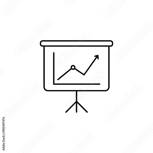 Minimal Presentation Board Thin Line Corporate Projector Screen
Clean presentation board vector for office, meetings, corporate projects, and business presentations.
