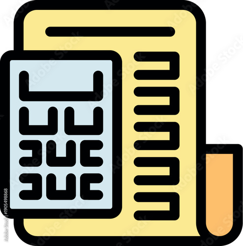 Electronic calculator calculating bill payment using electronic device