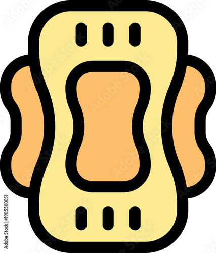 Soft and absorbent sanitary pad offering reliable protection during menstruation