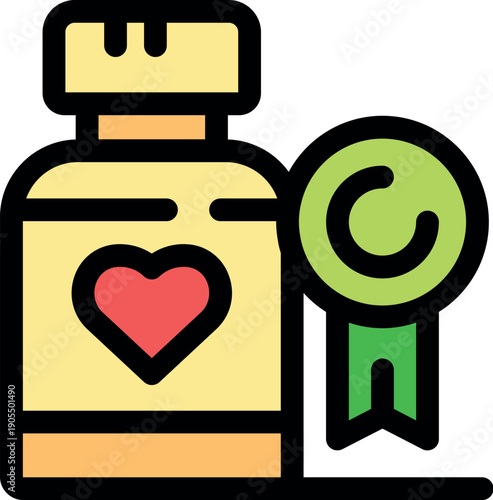 Medical product receiving certification, emphasizing its quality and suitability for heart health and cardiology treatment