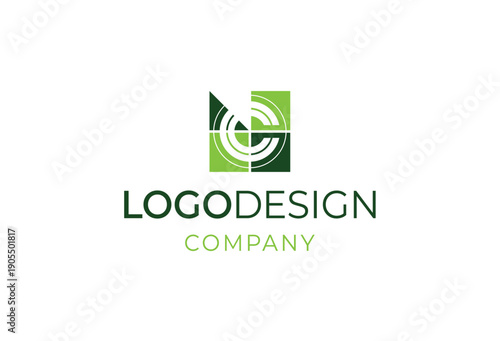 Corporate logo design concept for company branding identity