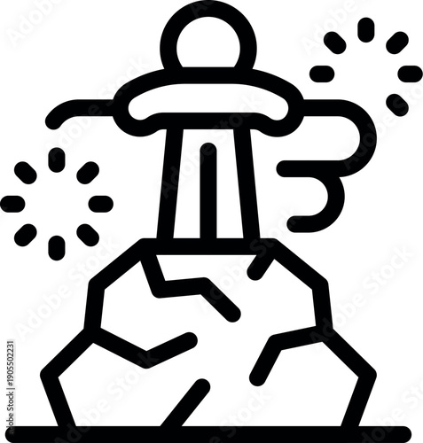 Spaceship landing on a cracked planet surface, with explosions and smoke, suggesting a hostile environment