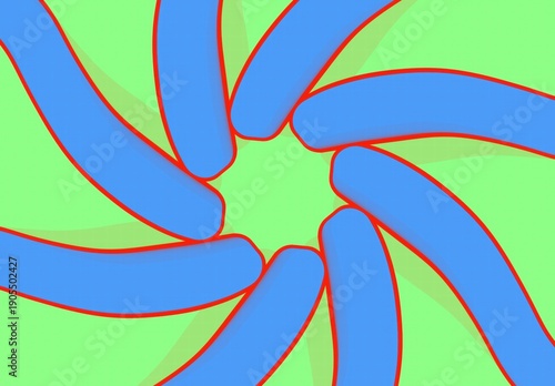 ИллAbstract geometric background with vibrant magenta shapes and circles on a bright yellow backdrop. Minimalist digital artwork with playful, modern design. Contemporary abstractюстрация без названия