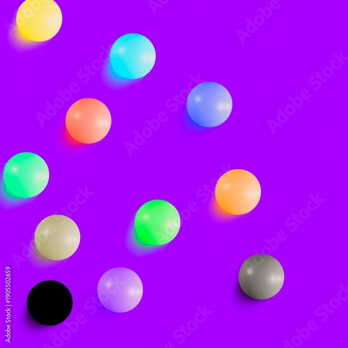 ИллAbstract geometric background with vibrant magenta shapes and circles on a bright yellow backdrop. Minimalist digital artwork with playful, modern design. Contemporary abstractюстрация без названия