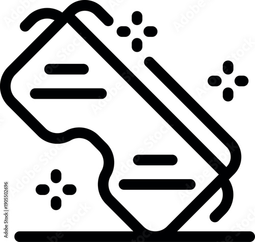 Sleep mask is creating sparkling and magical dreams while resting on the surface