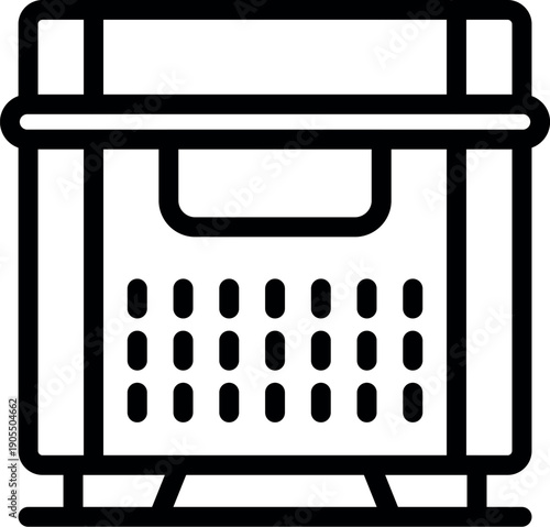 Storage box made of durable plastic material featuring ventilation holes for breathability, ensuring proper air circulation and preventing moisture buildup