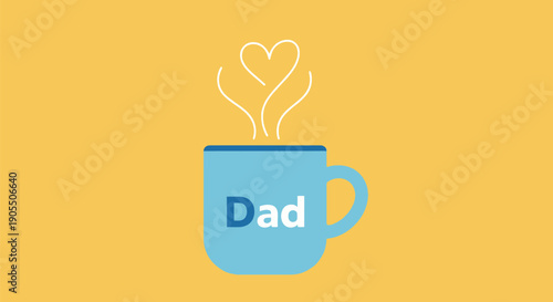 A steaming cup of coffee with Dad.
