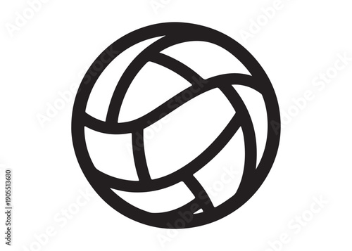 volleyball logo silhouette vector, sports ball logo silhouette vector illustration, handball volleyball silhouette vector logo, sports balls and equipment logo vector silhouette on white background