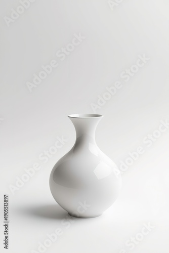 Elegant Modern Decorative Vase Isolated on White Background for Contemporary Home Interior Design