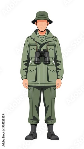 Illustration of a Ranger in Uniform.