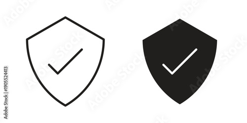 Security icon linear style symbols for mobile concept and web design.