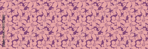 Abstract pink floral seamless pattern.  Perfect for textiles, wallpapers, and website backgrounds. This repeating design offers a delicate yet modern aesthetic, symbolizing growth and abundance.