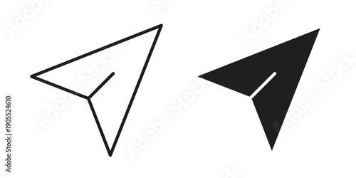 send Message icon linear style symbols for mobile concept and web design.