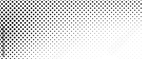 Halftone faded gradient texture. Grunge halftone grit background. White and black sand noise wallpaper. Retro pixilated vector backdrop