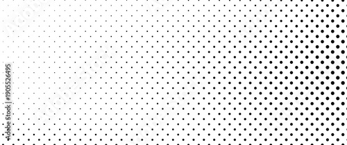 Halftone faded gradient texture. Grunge halftone grit background. White and black sand noise wallpaper. Retro pixilated vector backdrop