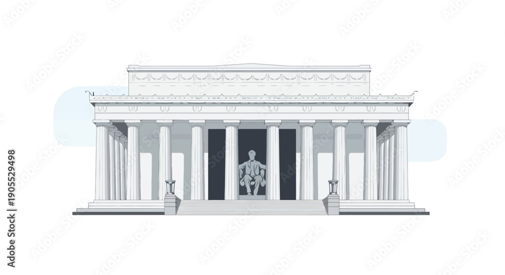 Obraz premium Lincoln Memorial in Washington D.C