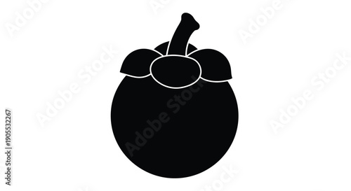 A minimalist depiction of a durian fruit showcasing its unique shape and spiky exterior silhouette high quality professional detailed modern elegant stylish