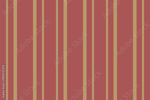 Lone pattern vector textile, linen fabric stripe vertical. Tsa lines background texture seamless in red and amber colors.