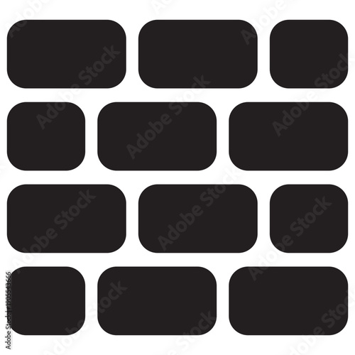 Brick Wall Solid Icon