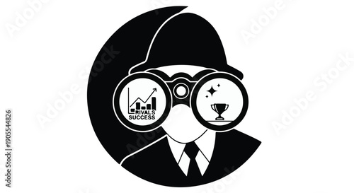 Stylish businessman with creative vision and financial insight