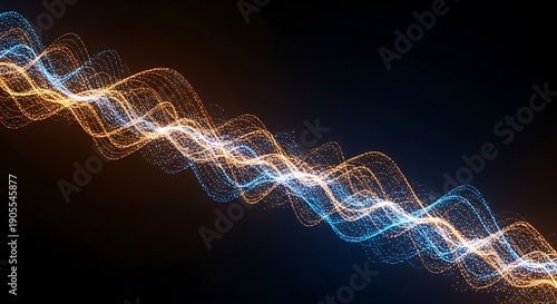 Abstract Light Painting - Dynamic Waves of Color and Energy.