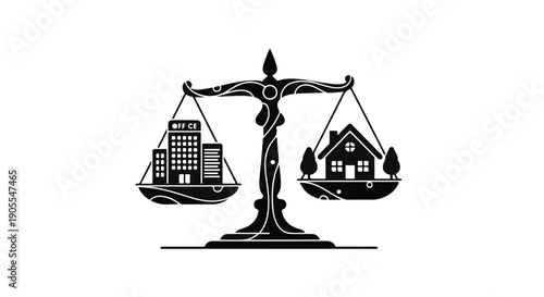 Balance between city life and nature