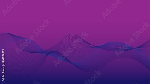 Sleek Purple Abstract Waves Contemporary Branding Background