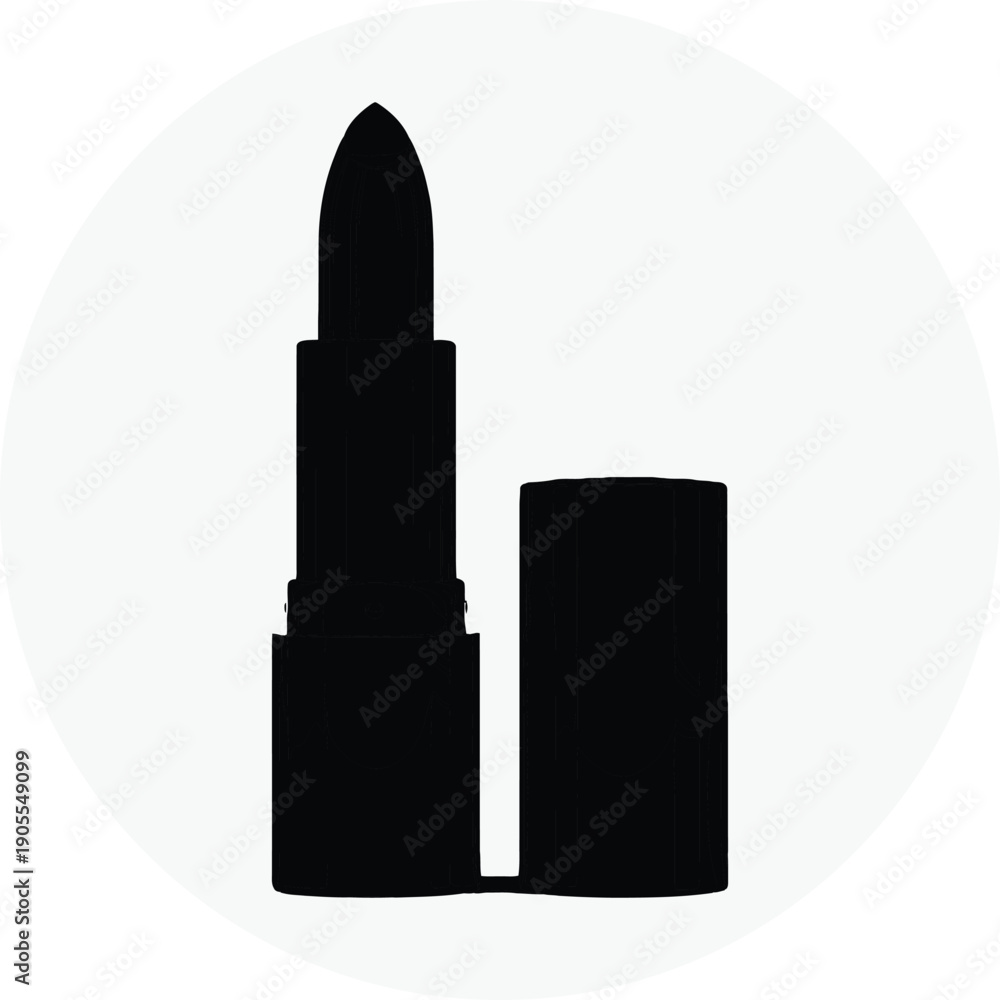 Obraz premium Black lipstick icon