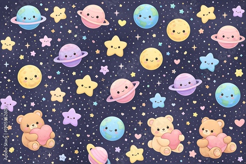 Cosmic Teddy Bear Space