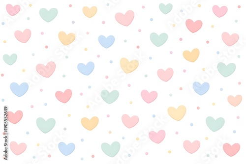 Pastel Heart Polka Dot