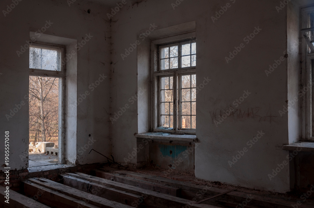 Fototapeta premium Abandoned Historic Palace in Eastern Europe