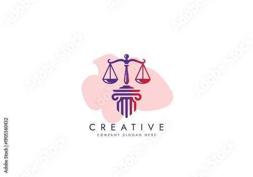 Modern Law logo scales justice law firm logo Concepts luxury justice lawyer logo vector design	