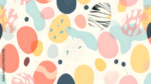 Pattern with colorful easter eggs texture background