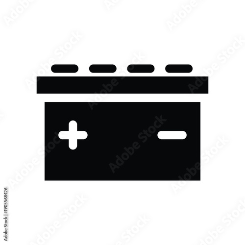 accumulator solid icon vector design good for web or mobile app