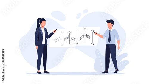 Business Team Collaboration and Strategy Presentation