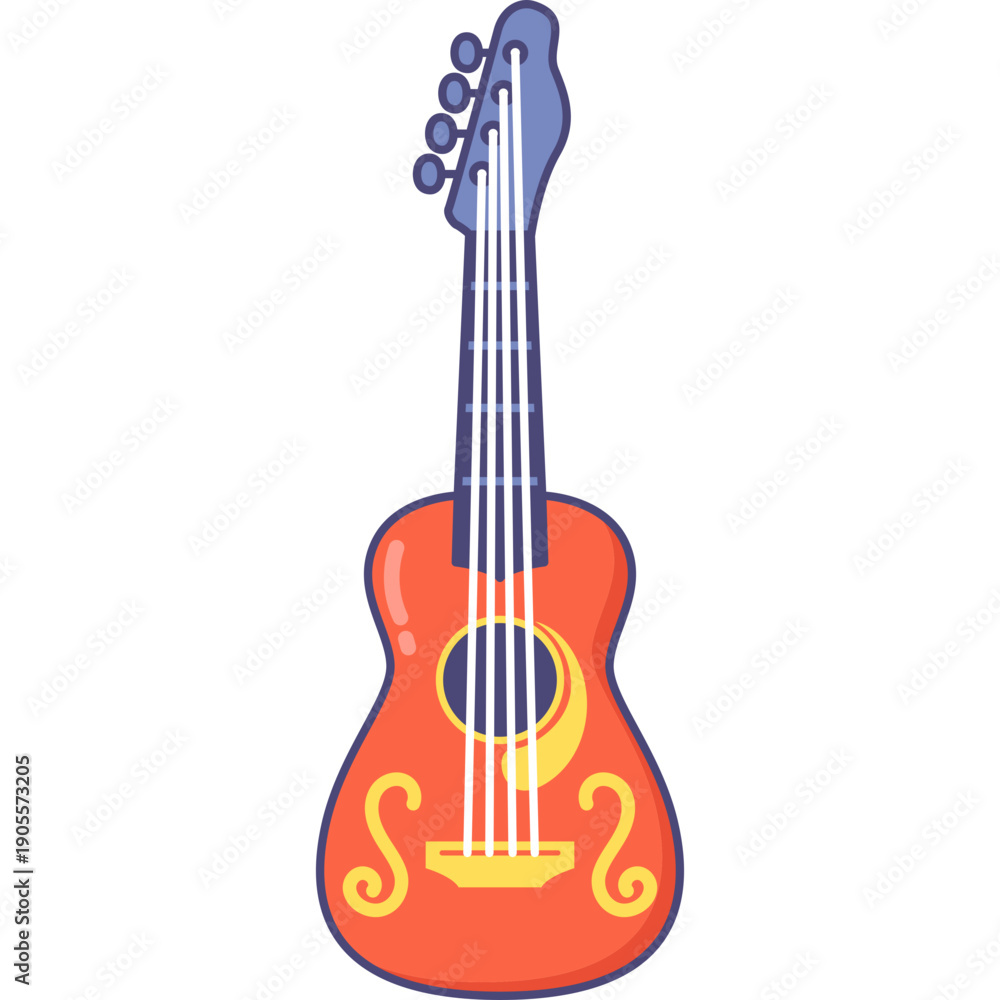 Obraz premium Ukulele Vector Illustration