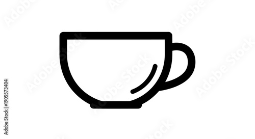 Minimalist coffee cup illustration