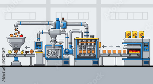 Industrial Candy Manufacturing Production Line.