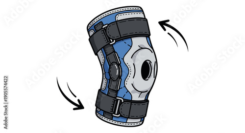 Knee Brace Support Protection Medical Device.