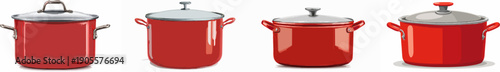 Vibrant Red Dutch Oven - A Classic Kitchen Centerpiece