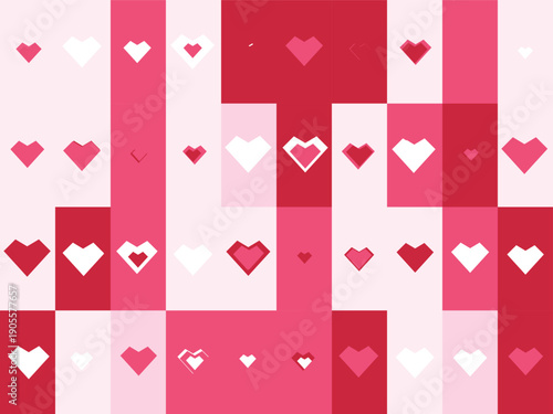 Valentine's day heart pattern background